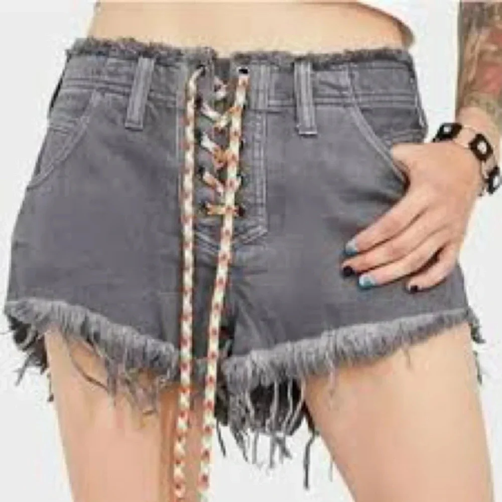 Free People Becket Cut Off Slouchy Shorts - Size 24